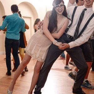 Maya White Sequin Flapper Dress